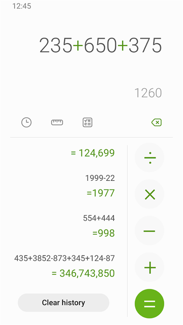 三星计算器安卓版高清大图 三星计算器安卓版v12.5.00.20